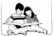 children reading